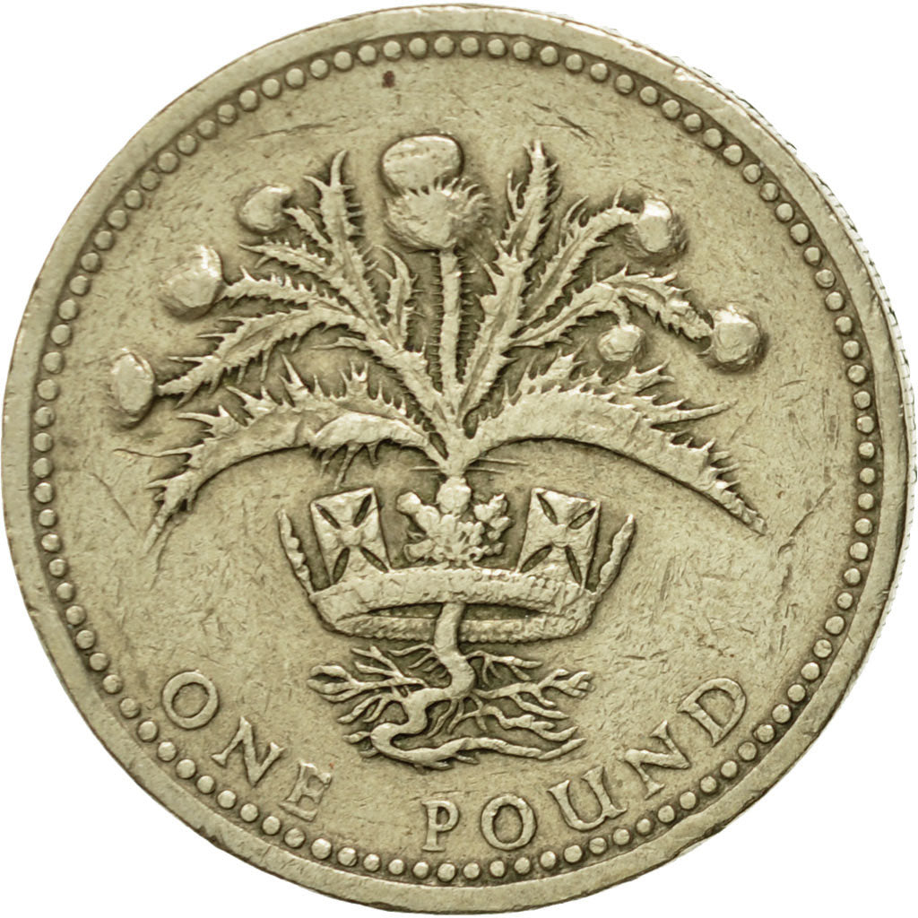 Coin, Great Britain, Elizabeth II, Pound, 1984, EF(40-45), Nickel-brass, KM:934