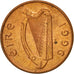 Moneta, REPUBLIKA IRLANDII, Penny, 1996, EF(40-45), Miedź platerowana stalą