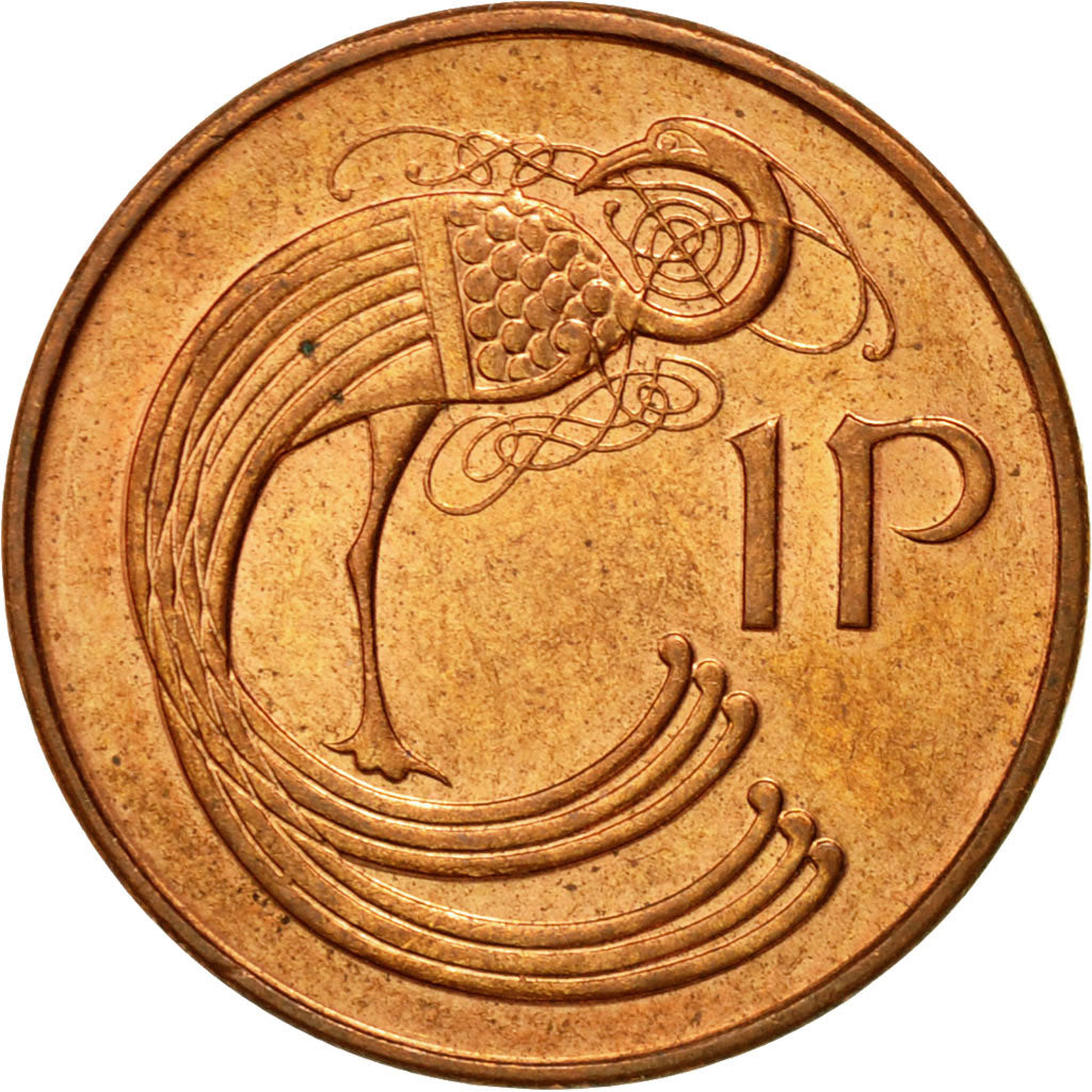 Coin, IRELAND REPUBLIC, Penny, 1996, EF(40-45), Copper Plated Steel, KM:20a