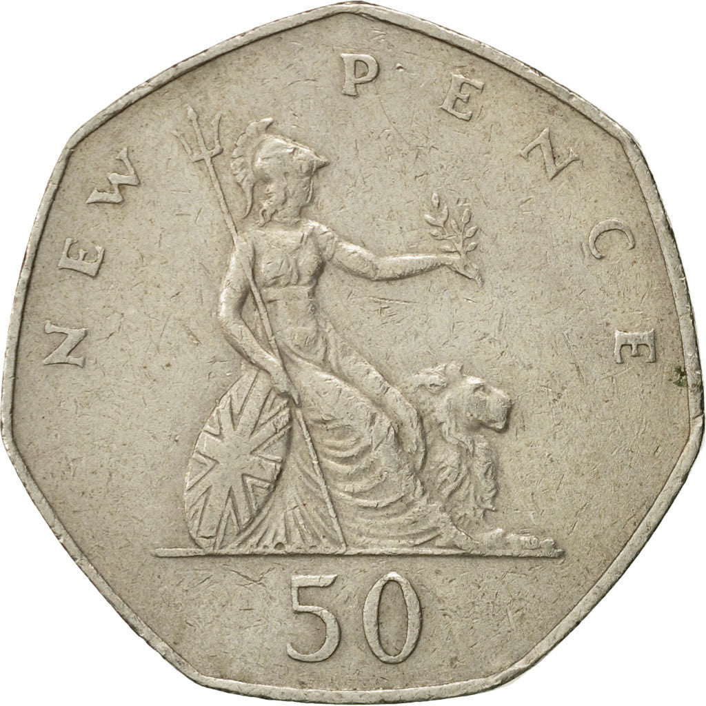 Monnaie, Grande-Bretagne, Elizabeth II, 50 New Pence, 1979, TTB, Copper-nickel