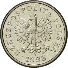 Münze, Polen, 20 Groszy, 1998, Warsaw, SS+, Copper-nickel, KM:280