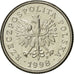 Münze, Polen, 20 Groszy, 1998, Warsaw, SS+, Copper-nickel, KM:280