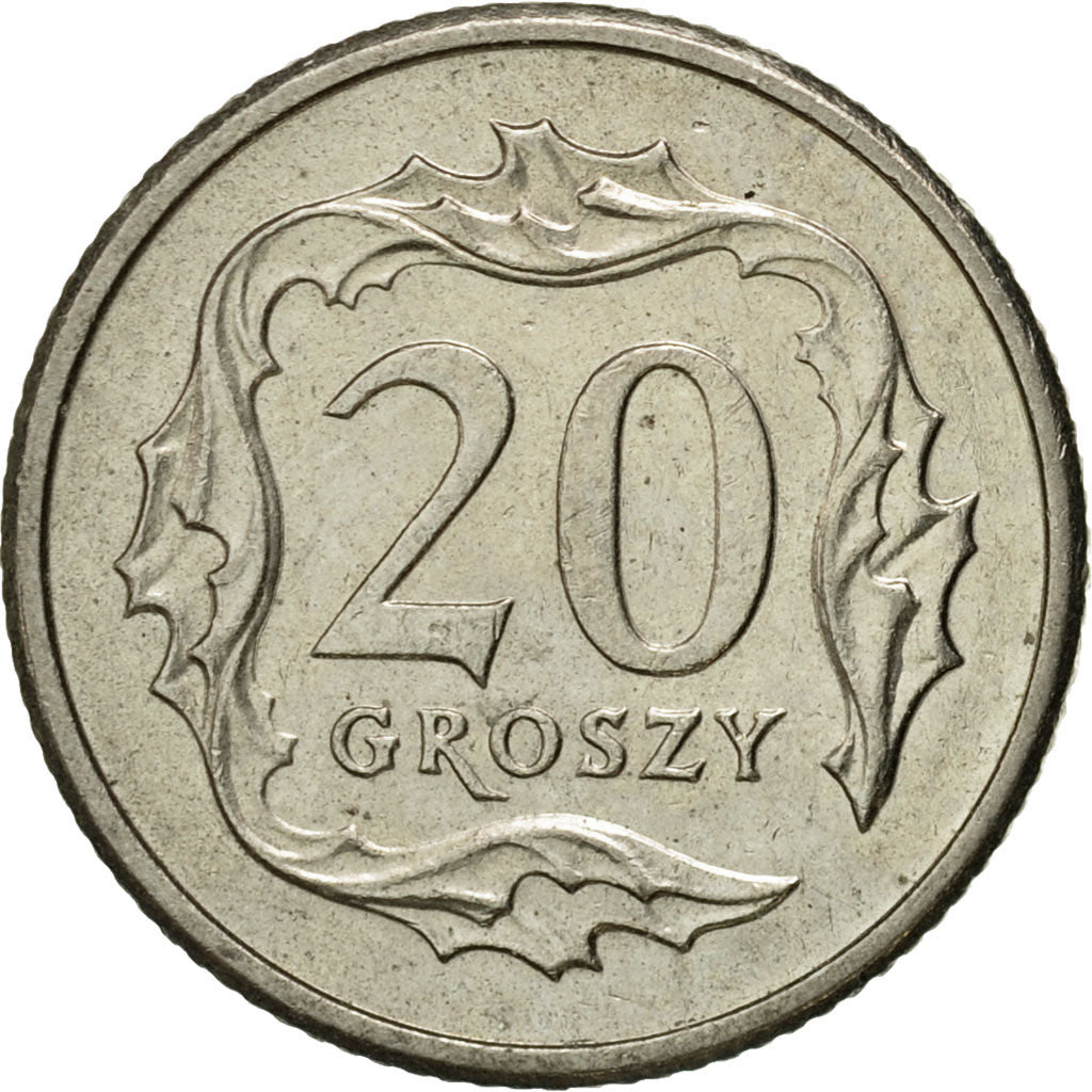 Münze, Polen, 20 Groszy, 1998, Warsaw, SS+, Copper-nickel, KM:280