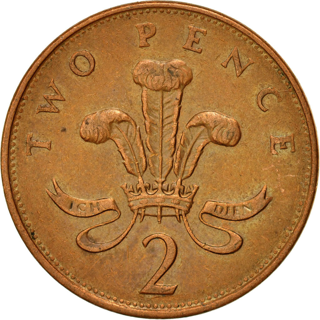 Moneda, Gran Bretaña, Elizabeth II, 2 Pence, 1993, MBC, Cobre chapado en acero