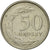 Coin, Poland, 50 Groszy, 1990, Warsaw, EF(40-45), Copper-nickel, KM:281