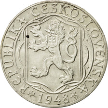 Moneda, Checoslovaquia, 100 Korun, 1948, EBC+, Plata, KM:26
