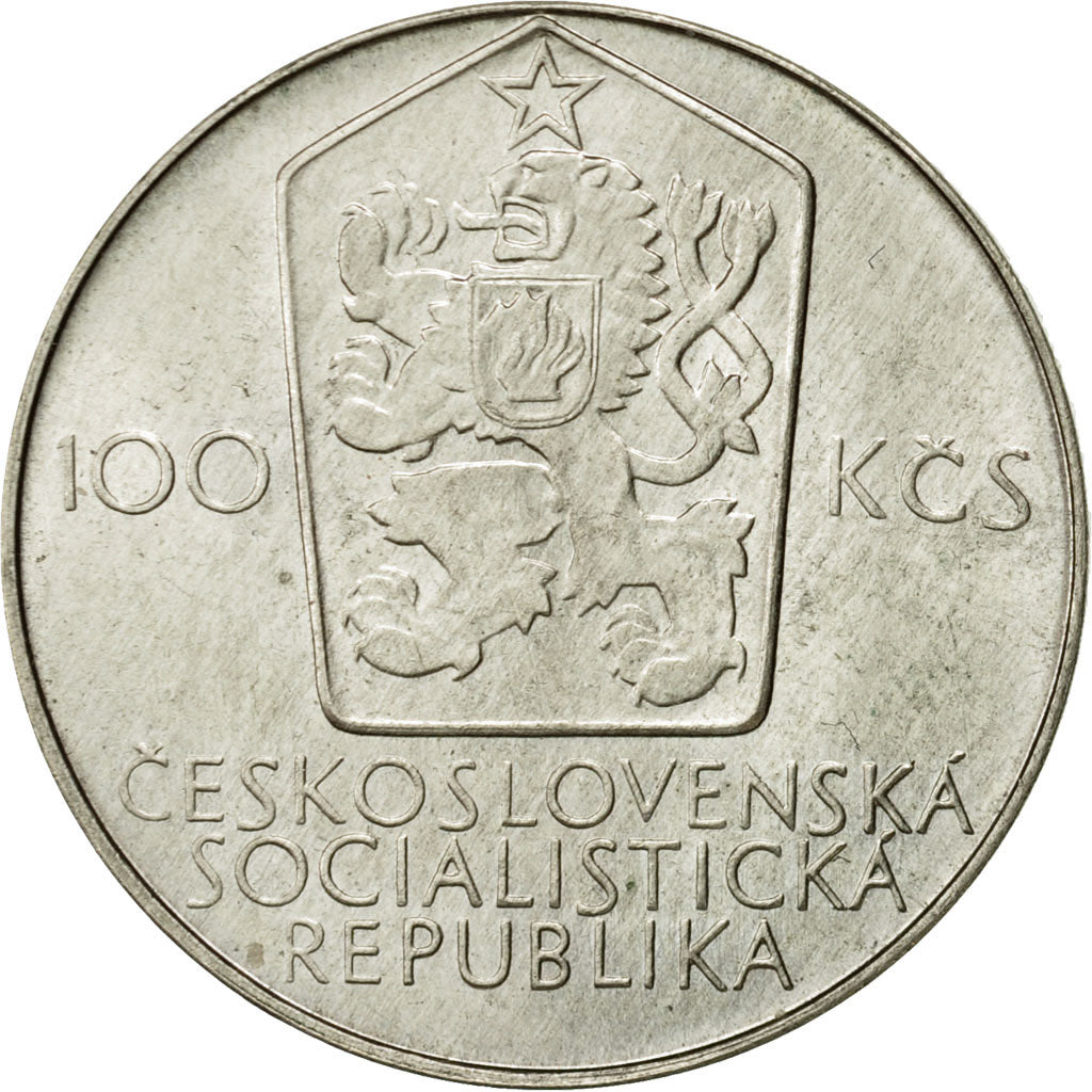 Coin, Czechoslovakia, 100 Korun, 1980, MS(63), Silver, KM:101