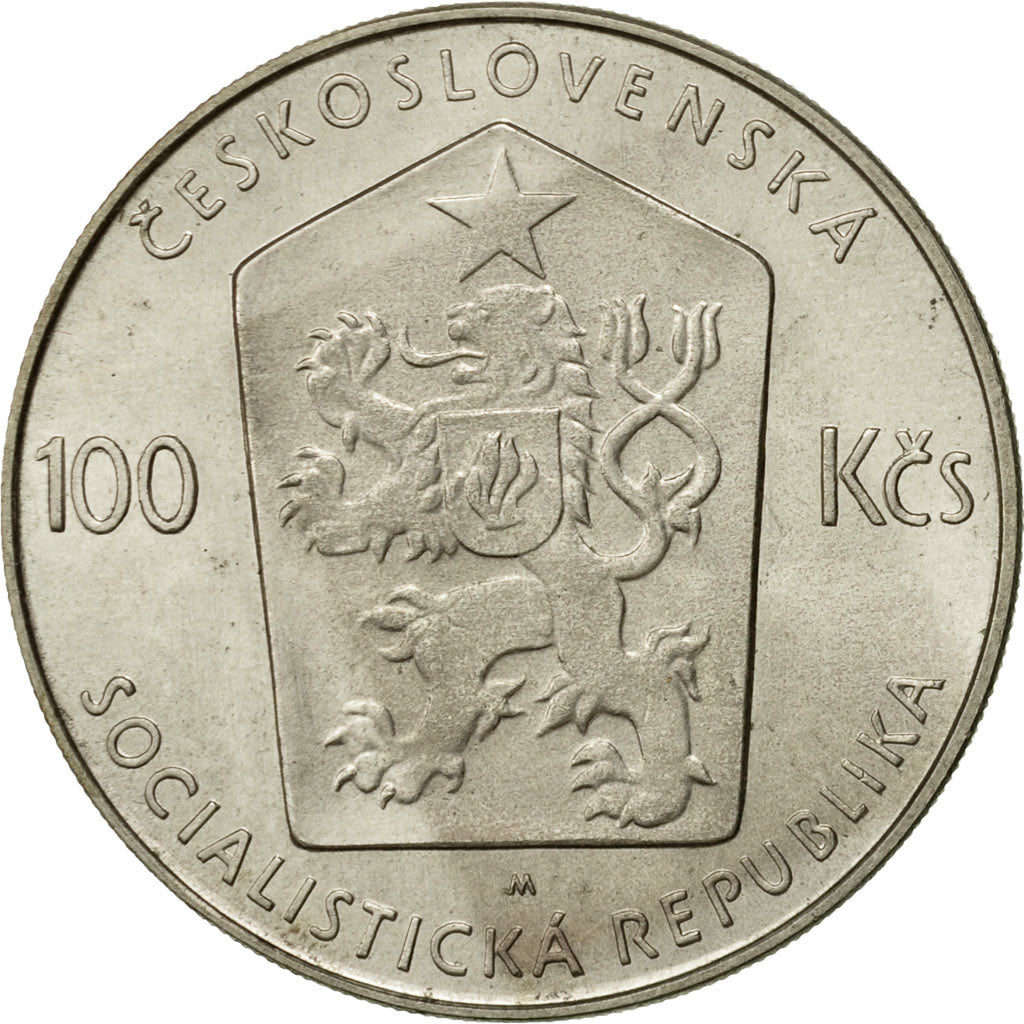 Coin, Czechoslovakia, 100 Korun, 1982, MS(63), Silver, KM:106