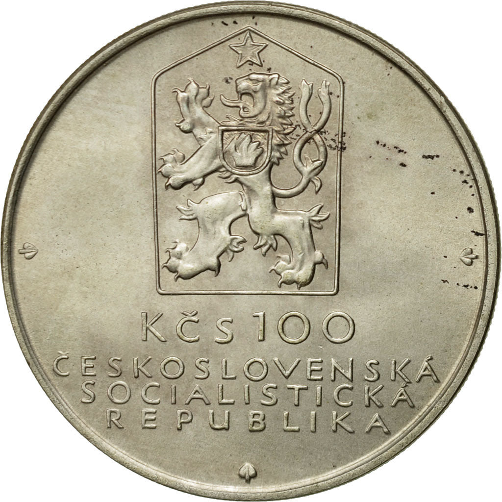 Coin, Czechoslovakia, 100 Korun, 1982, MS(63), Silver, KM:107