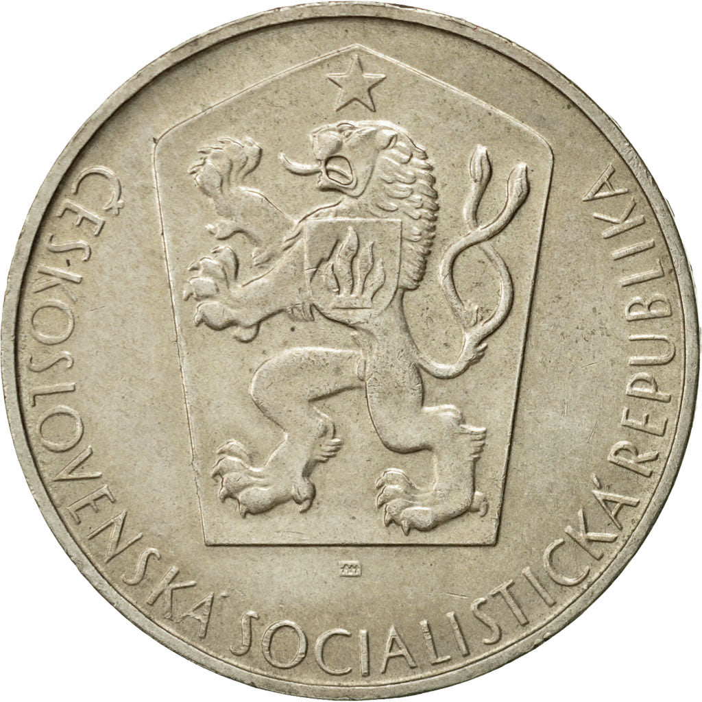 Coin, Czechoslovakia, 10 Korun, 1964, AU(55-58), Silver, KM:56