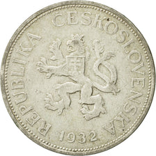 Coin, Czechoslovakia, 5 Korun, 1932, EF(40-45), Silver, KM:11
