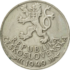 Coin, Czechoslovakia, 100 Korun, 1949, AU(55-58), Silver, KM:29