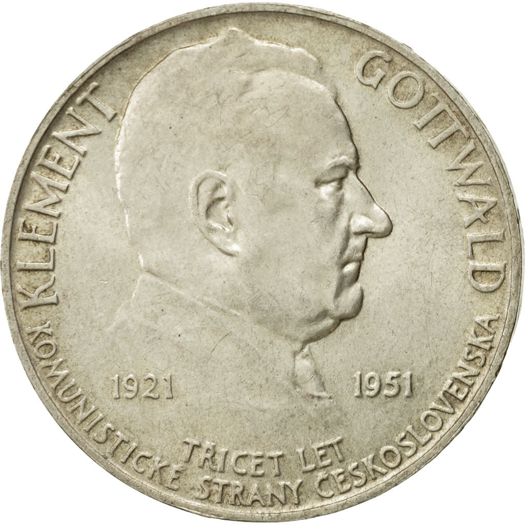 Coin, Czechoslovakia, 100 Korun, 1951, MS(63), Silver, KM:33