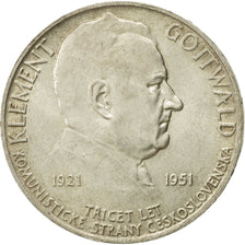 Coin, Czechoslovakia, 100 Korun, 1951, MS(63), Silver, KM:33