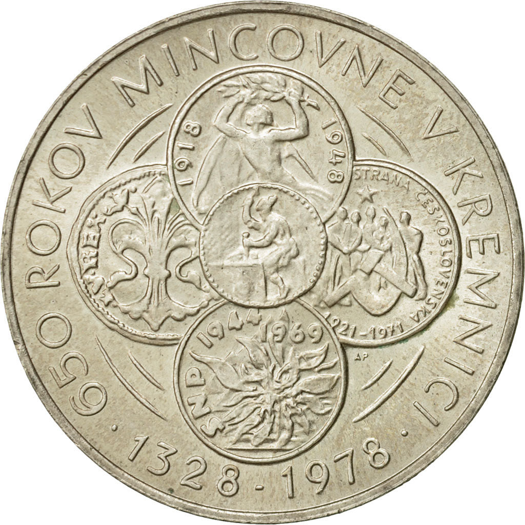 Coin, Czechoslovakia, 50 Korun, 1978, MS(63), Silver, KM:91