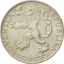 Moneda, Checoslovaquia, 50 Korun, 1948, EBC, Plata, KM:25