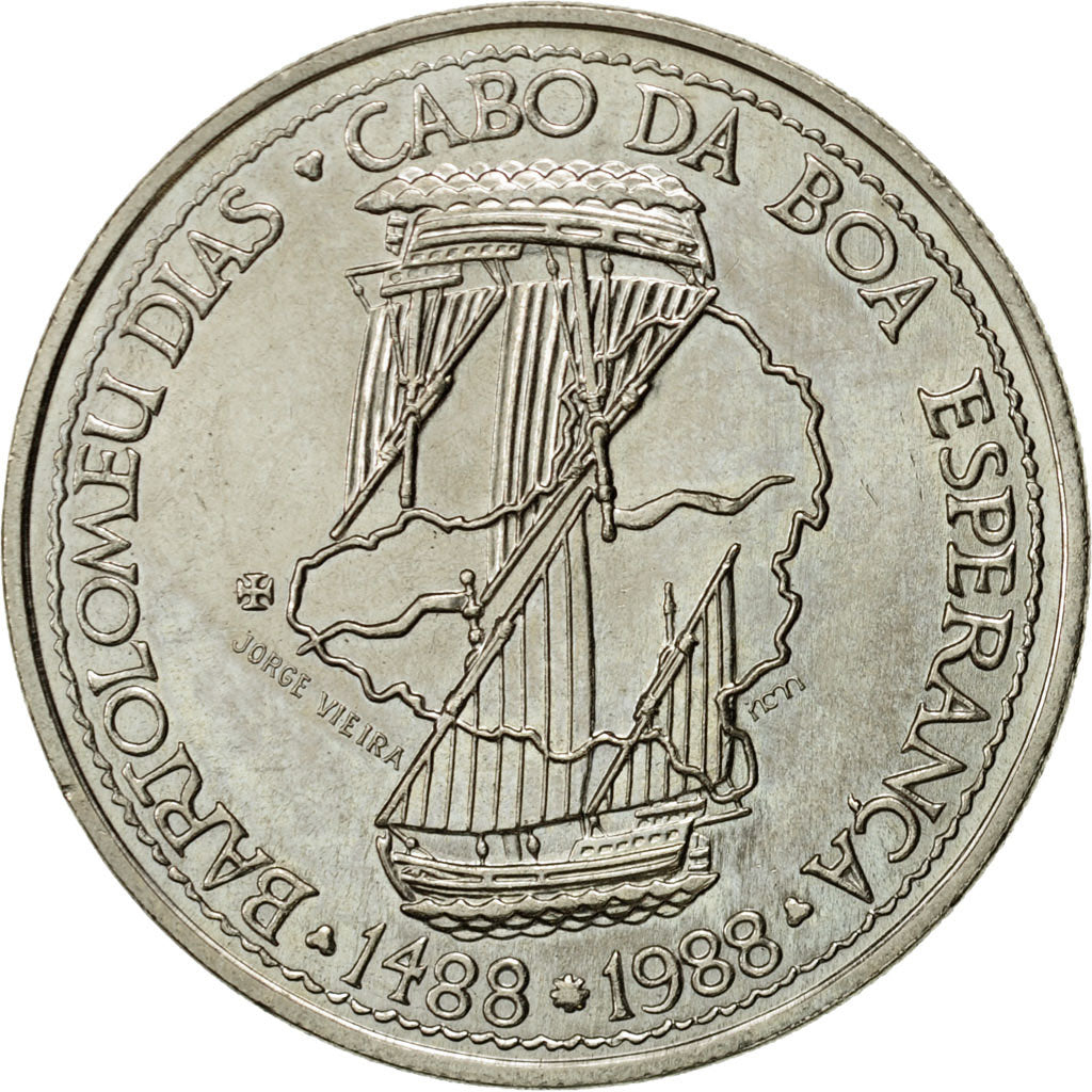 Coin, Portugal, 100 Escudos, 1988, MS(63), Copper-nickel, KM:642