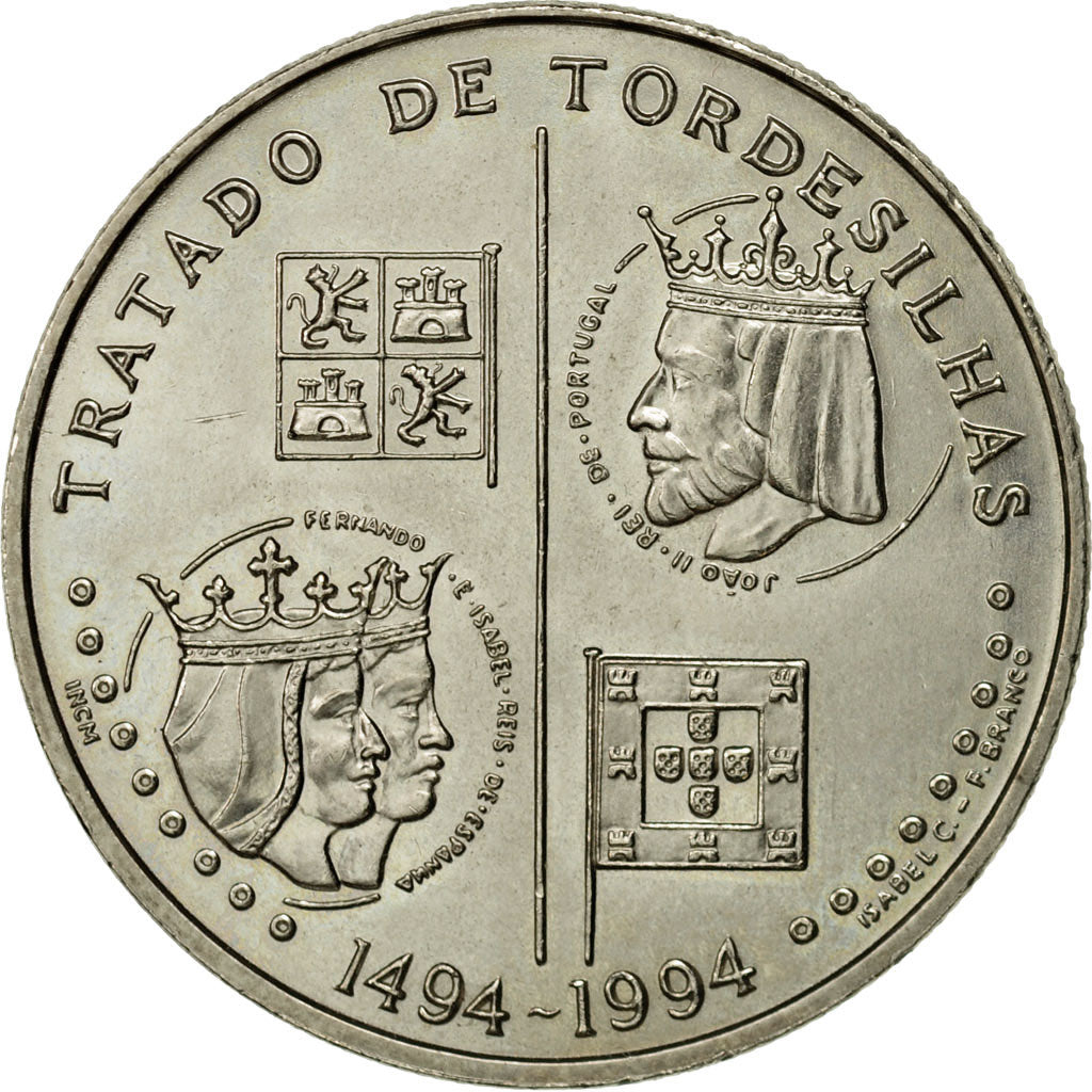 Coin, Portugal, 200 Escudos, 1994, MS(63), Copper-nickel, KM:671