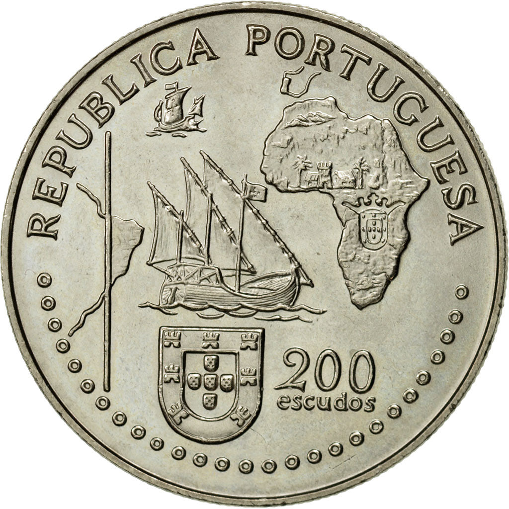 Coin, Portugal, 200 Escudos, 1994, MS(63), Copper-nickel, KM:671