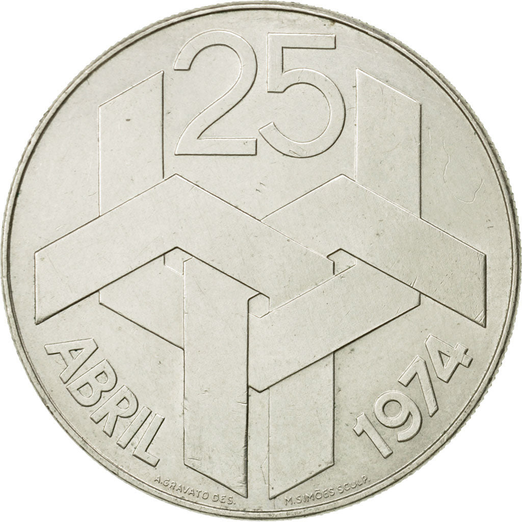 Coin, Portugal, 250 Escudos, 1976, AU(55-58), Silver, KM:604