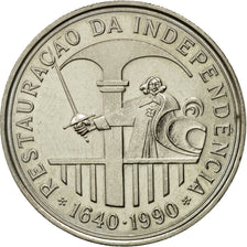 Coin, Portugal, 100 Escudos, 1990, MS(63), Copper-nickel, KM:651