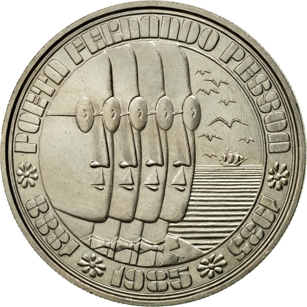 Coin, Portugal, 100 Escudos, 1985, MS(63), Copper-nickel, KM:628