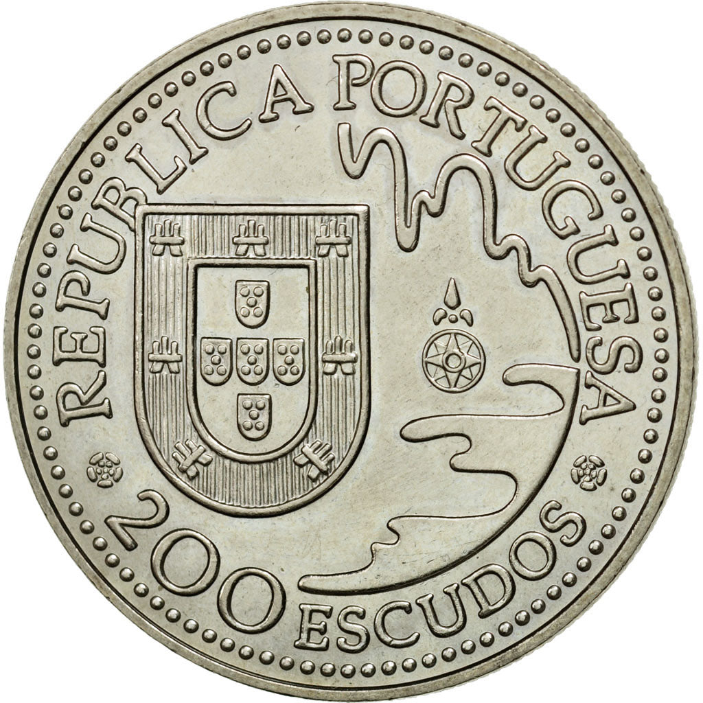 Coin, Portugal, 200 Escudos, 1993, MS(63), Copper-nickel, KM:665