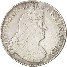 FRANCE, Écu aux insignes, ECU, 1701, Paris, KM #329.1, VF(20-25), Silver, ...