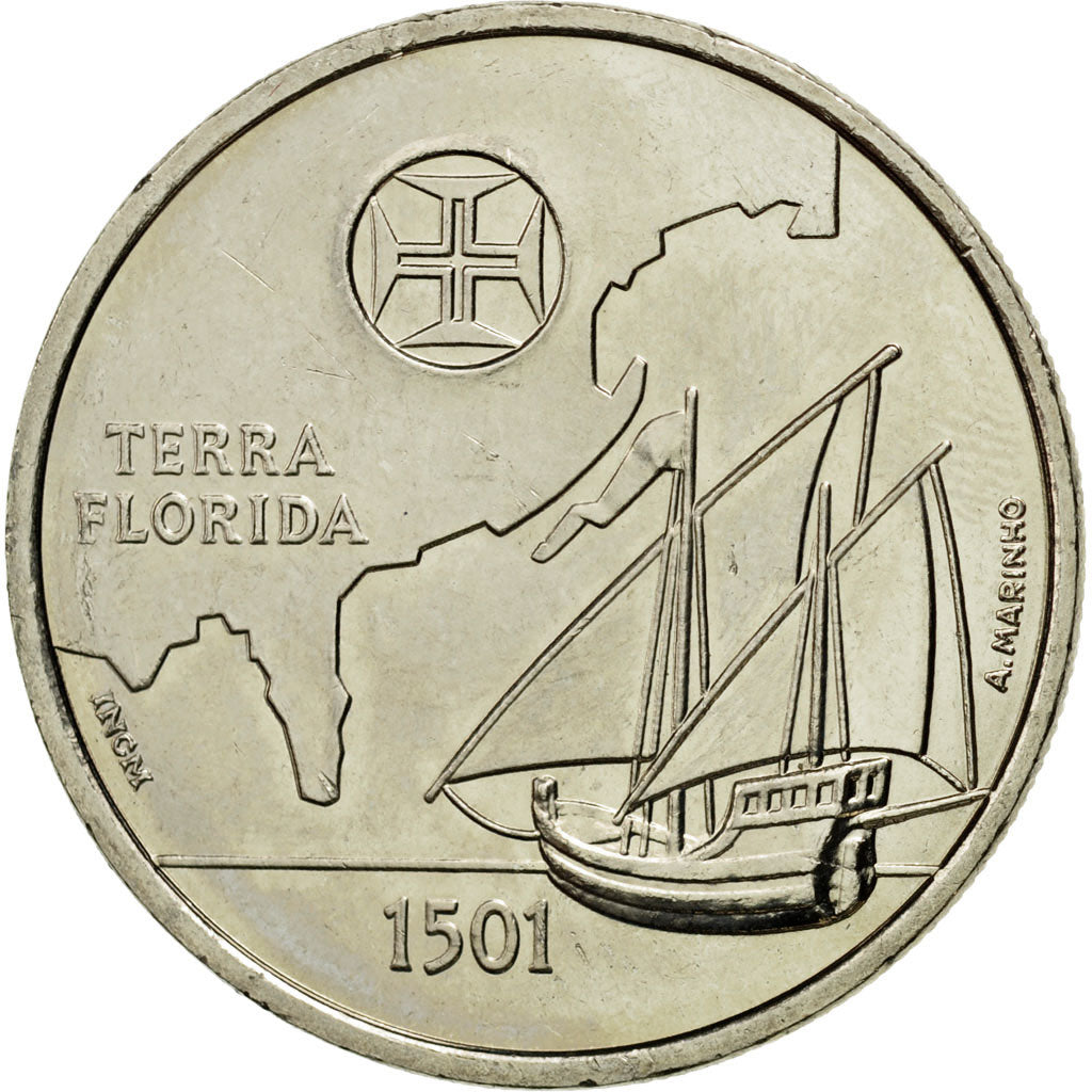 Coin, Portugal, 200 Escudos, 2000, Lisbon, MS(63), Copper-nickel, KM:730
