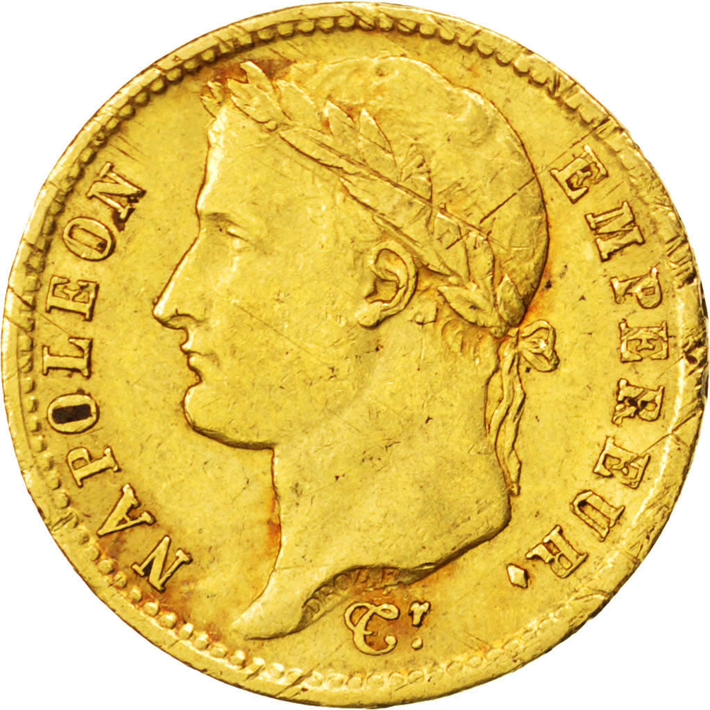 France, Premier Empire, 20 Francs or revers Empire 1811 A, Paris, KM 695.1