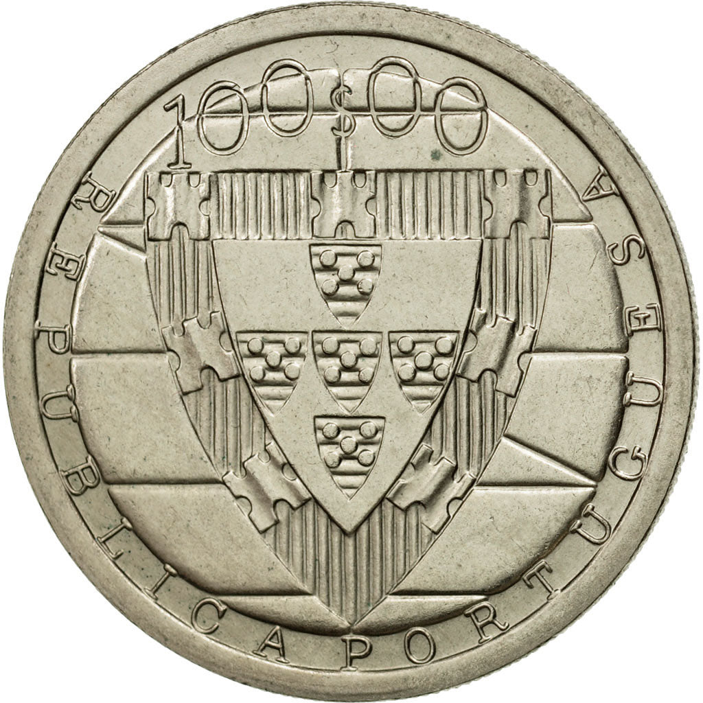Coin, Portugal, 100 Escudos, 1985, MS(63), Copper-nickel, KM:630
