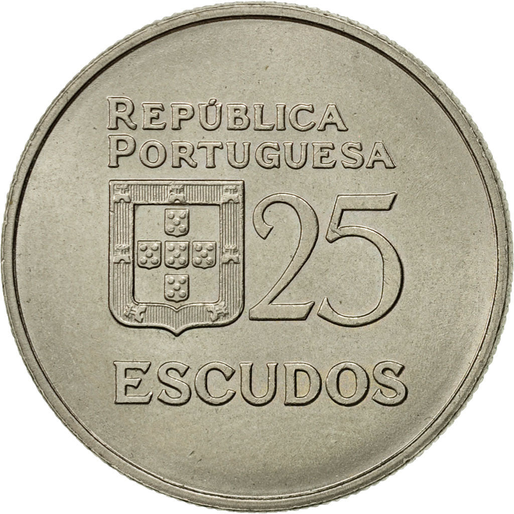 Moneta, Portogallo, 25 Escudos, 1980, SPL, Rame-nichel, KM:607a