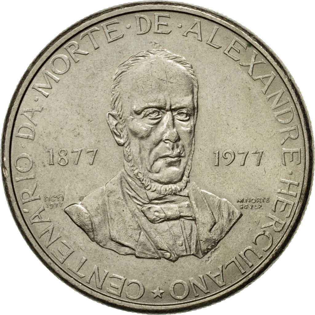 Coin, Portugal, 5 Escudos, 1977, Lisbon, MS(63), Copper-nickel, KM:606
