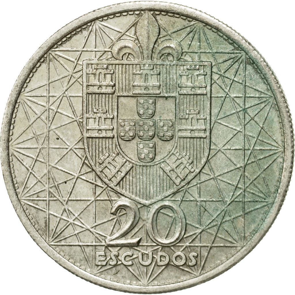 Münze, Portugal, 20 Escudos, 1966, Lisbon, SS+, Silber, KM:592