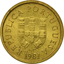 Coin, Portugal, Escudo, 1981, AU(50-53), Nickel-brass, KM:614