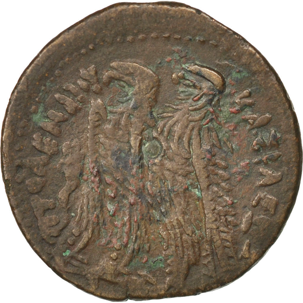 Coin, Egypt, Ptolemy VI (181-145 BC), Zeus, Dichalkon, VF(30-35), Bronze, BMC:29