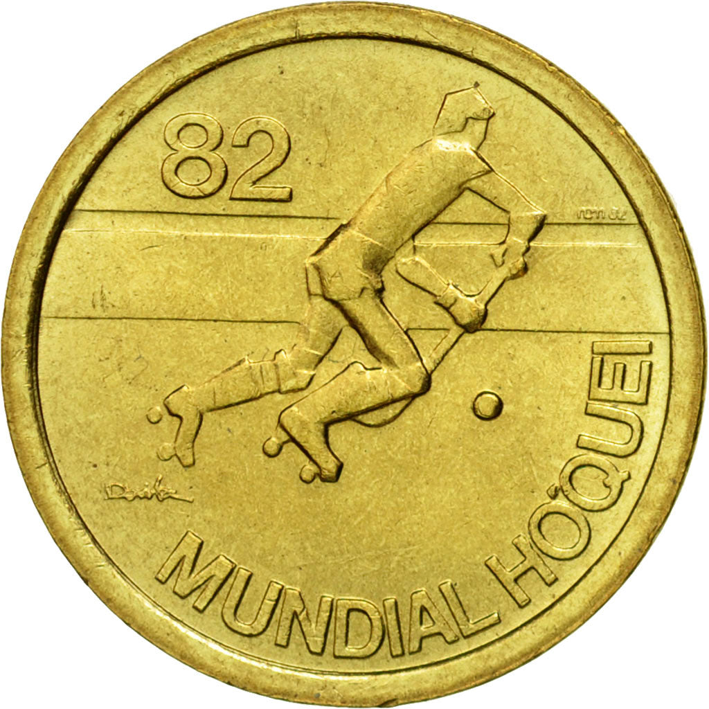 Coin, Portugal, Escudo, 1983, AU(55-58), Nickel-brass, KM:612