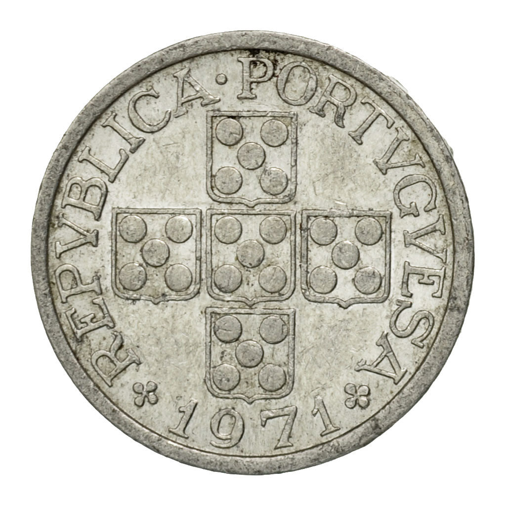 Coin, Portugal, 10 Centavos, 1971, EF(40-45), Aluminum, KM:594