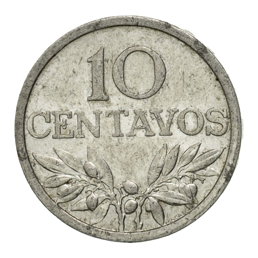 Coin, Portugal, 10 Centavos, 1971, EF(40-45), Aluminum, KM:594