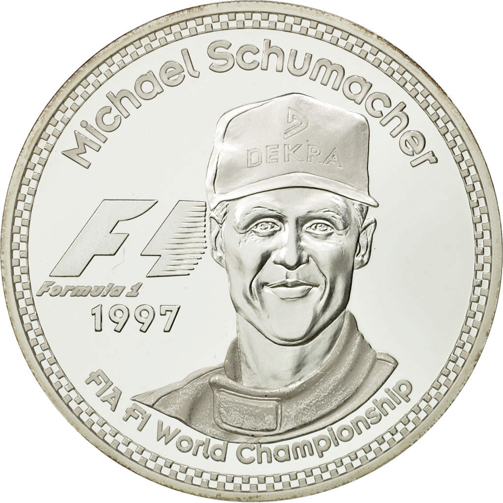 France, 25 Euro, Michael Schumacher, 1997, MS(63), Silver