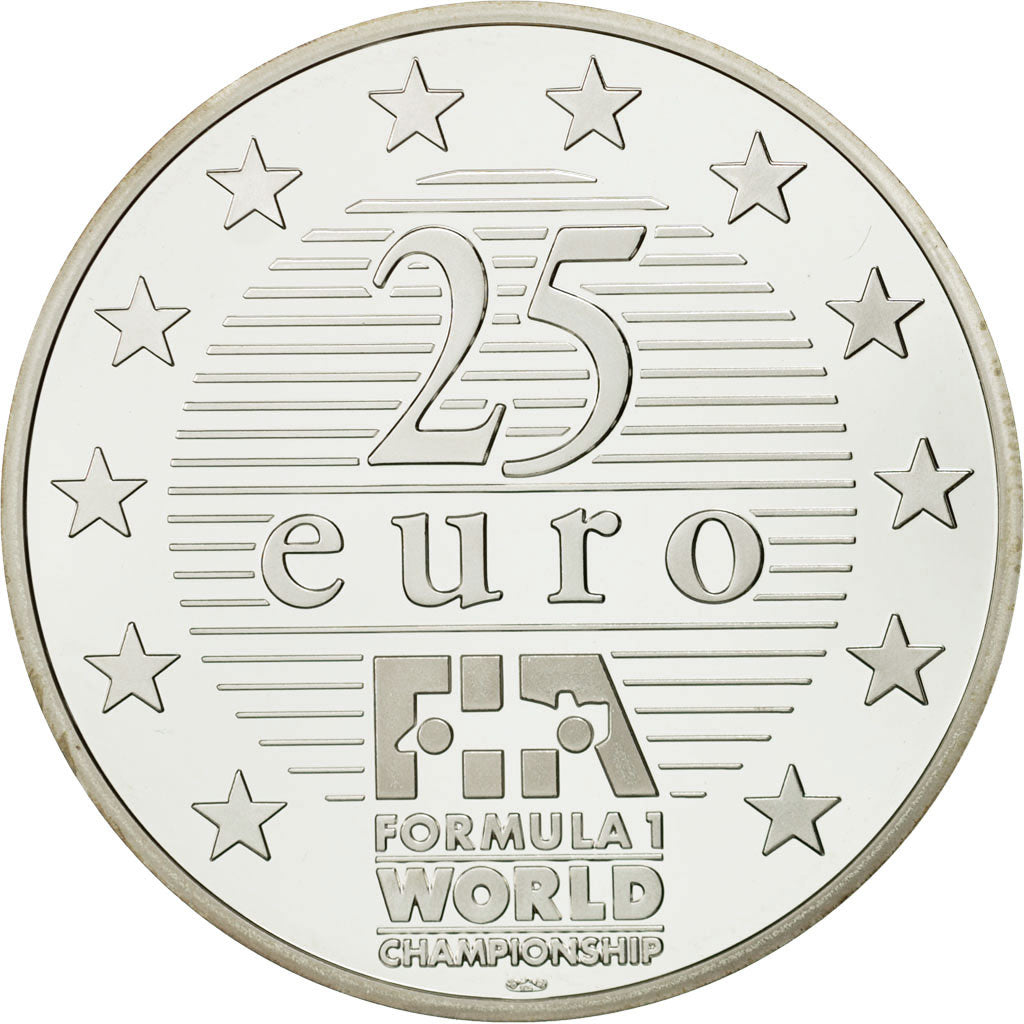 France, 25 Euro, Michael Schumacher, 1997, MS(63), Silver