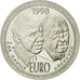 France, 20 Euro, Charles De Gaulle, 1998, MS(63), Silver