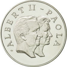 France, 20 Euro, Albert II - Paola, MS(63), Silver