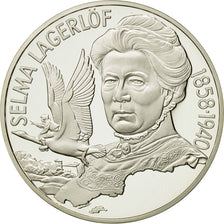 France, 20 Euro, Selma Lagerlof, 1996, MS(63), Silver