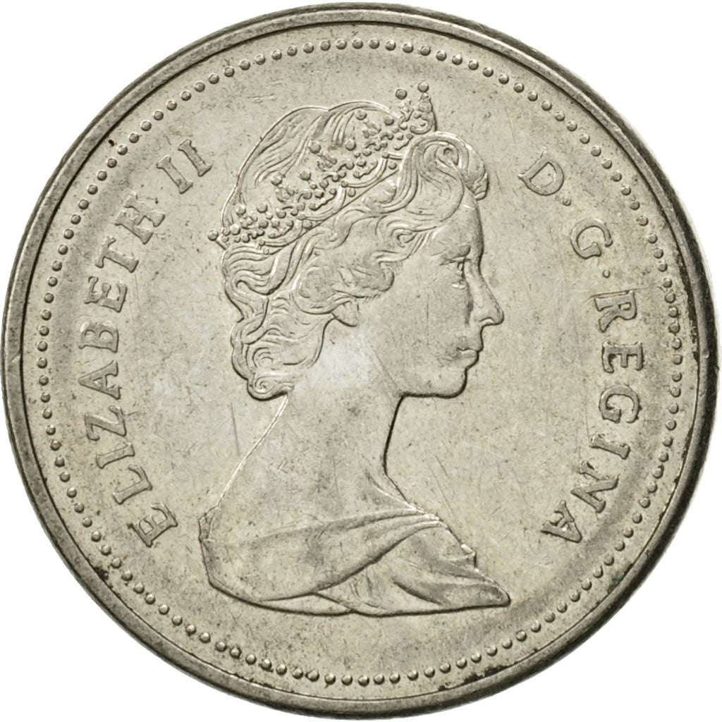Coin, Canada, Elizabeth II, 5 Cents, 1988, Royal Canadian Mint, Ottawa