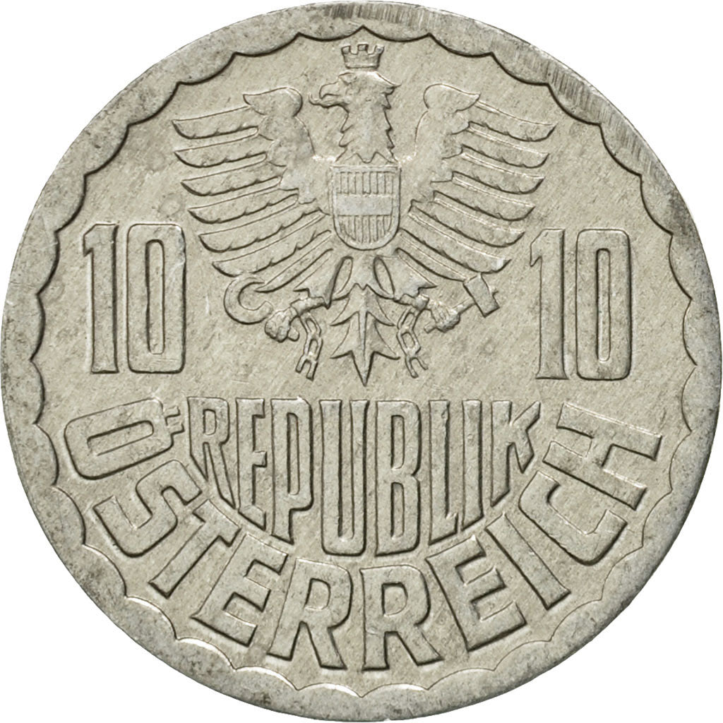 Münze, Österreich, 10 Groschen, 1983, Vienna, SS, Aluminium, KM:2878