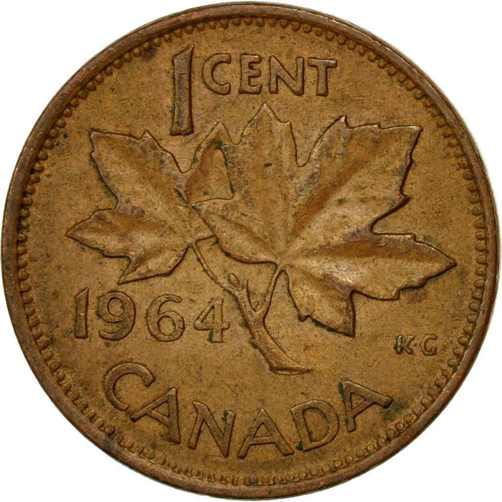 Monnaie, Canada, Elizabeth II, Cent, 1964, Royal Canadian Mint, Ottawa, TTB
