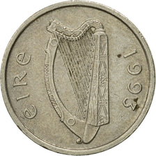 Moneta, REPUBLIKA IRLANDII, 5 Pence, 1993, AU(50-53), Miedź-Nikiel, KM:28