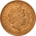 Münze, Großbritannien, Elizabeth II, Penny, 1998, SS+, Copper Plated Steel