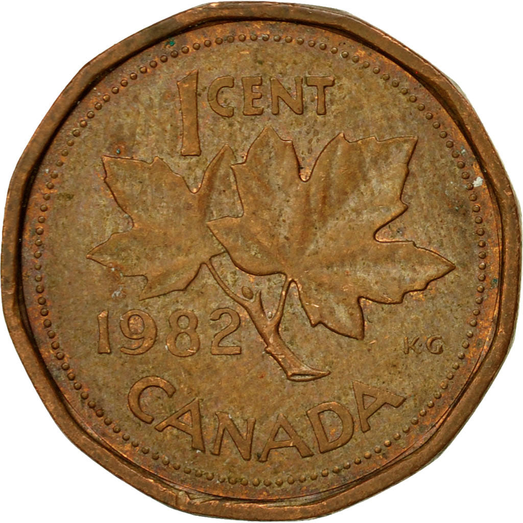 Coin, Canada, Elizabeth II, Cent, 1982, Royal Canadian Mint, Ottawa, EF(40-45)